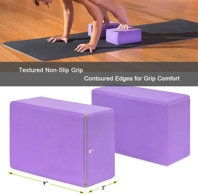Soft 250g EVA Yoga Block หลายสีสำหรับยิมนาสติกที่บ้าน