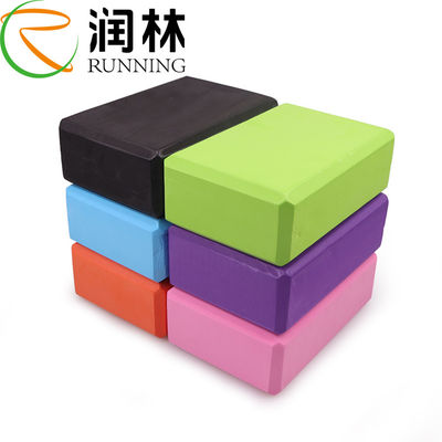 พิมพ์ LOGO Fitness Eva Foam Yoga Brick สำหรับสร้างกล้ามเนื้อ 23 ซม. * 15 ซม. * 7.5 ซม